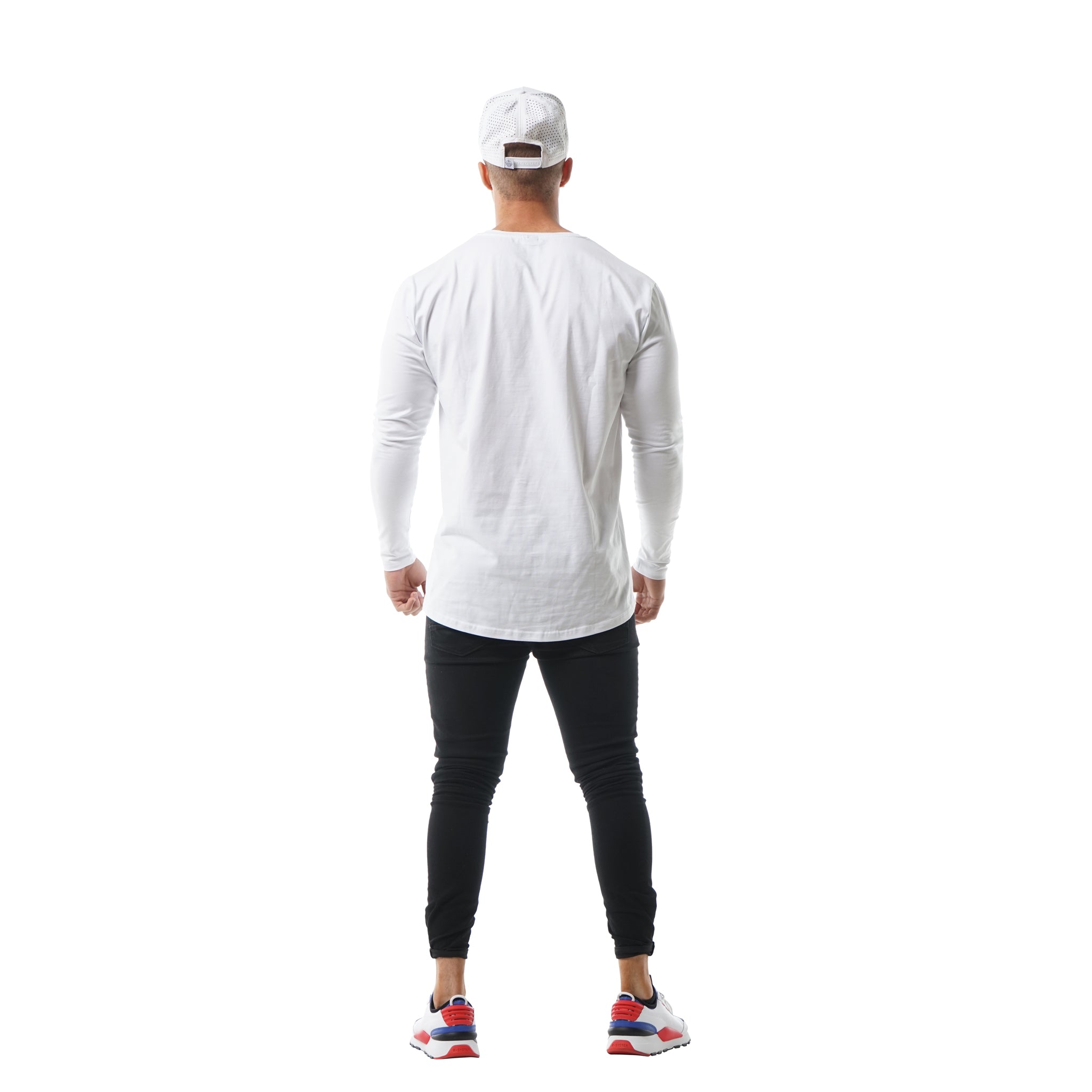Faded Unfinished Business Long Sleeve - White