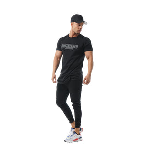 S2 BLACKOUT UNFINISHED BUSINESS CURVED HEM TEE