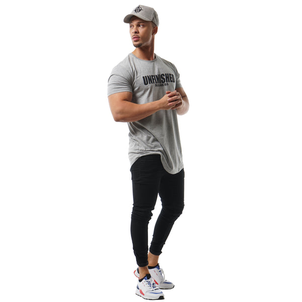 S2 STONE UNFINISHED BUSINESS CURVED HEM TEE