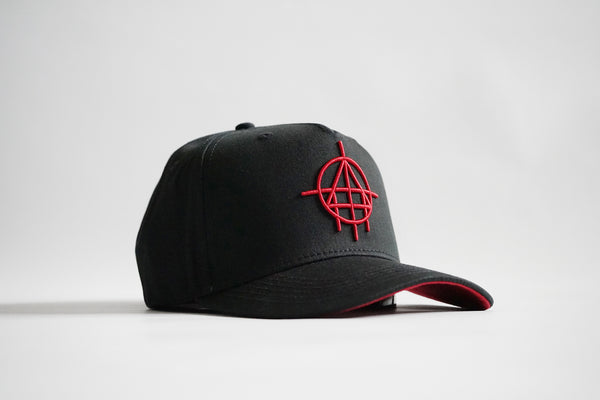 Baller 1.0 Aframe Snapback (Black/Red)