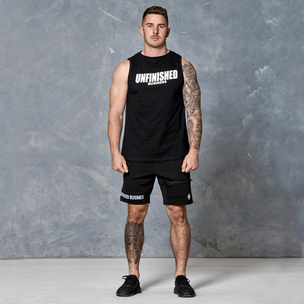 S2 Black Unfinished Business Muscle Tank