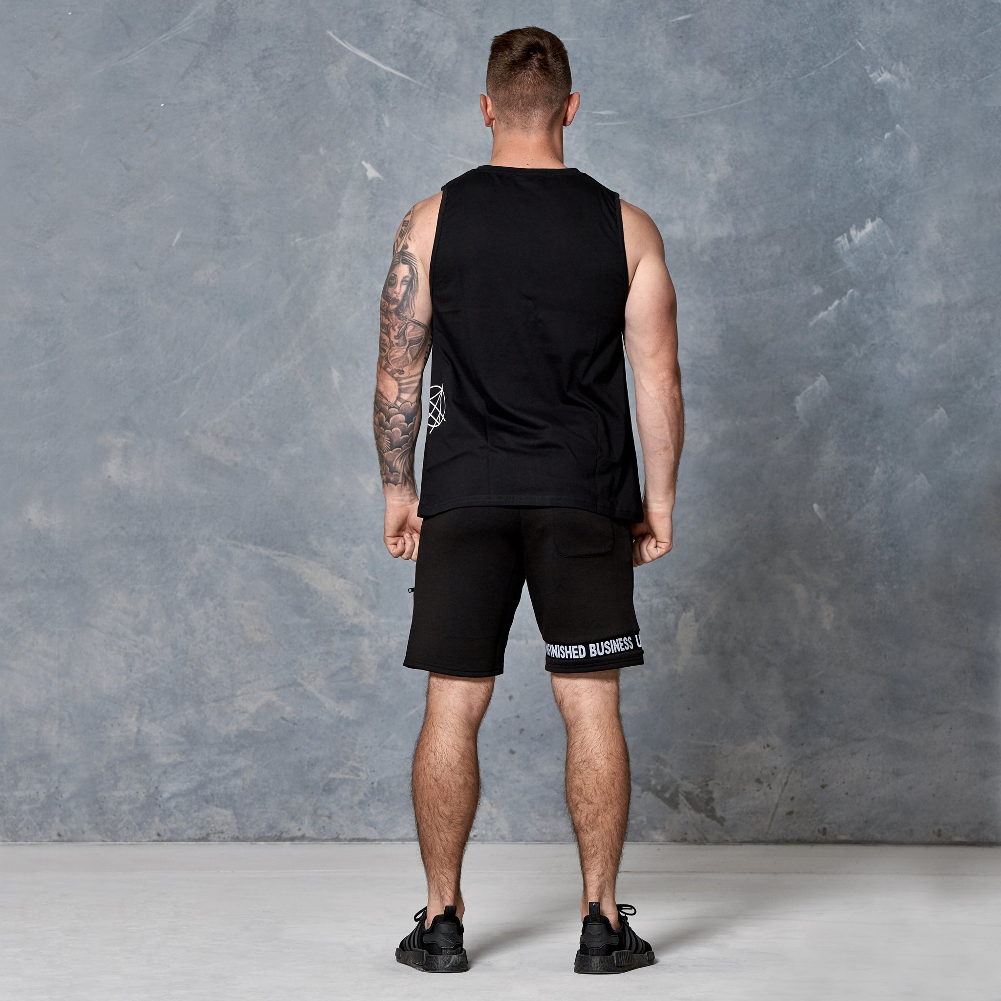 S2 Black Unfinished Business Muscle Tank