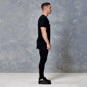 S2 Murdered Black Unfinished Business Curved Hem Tee