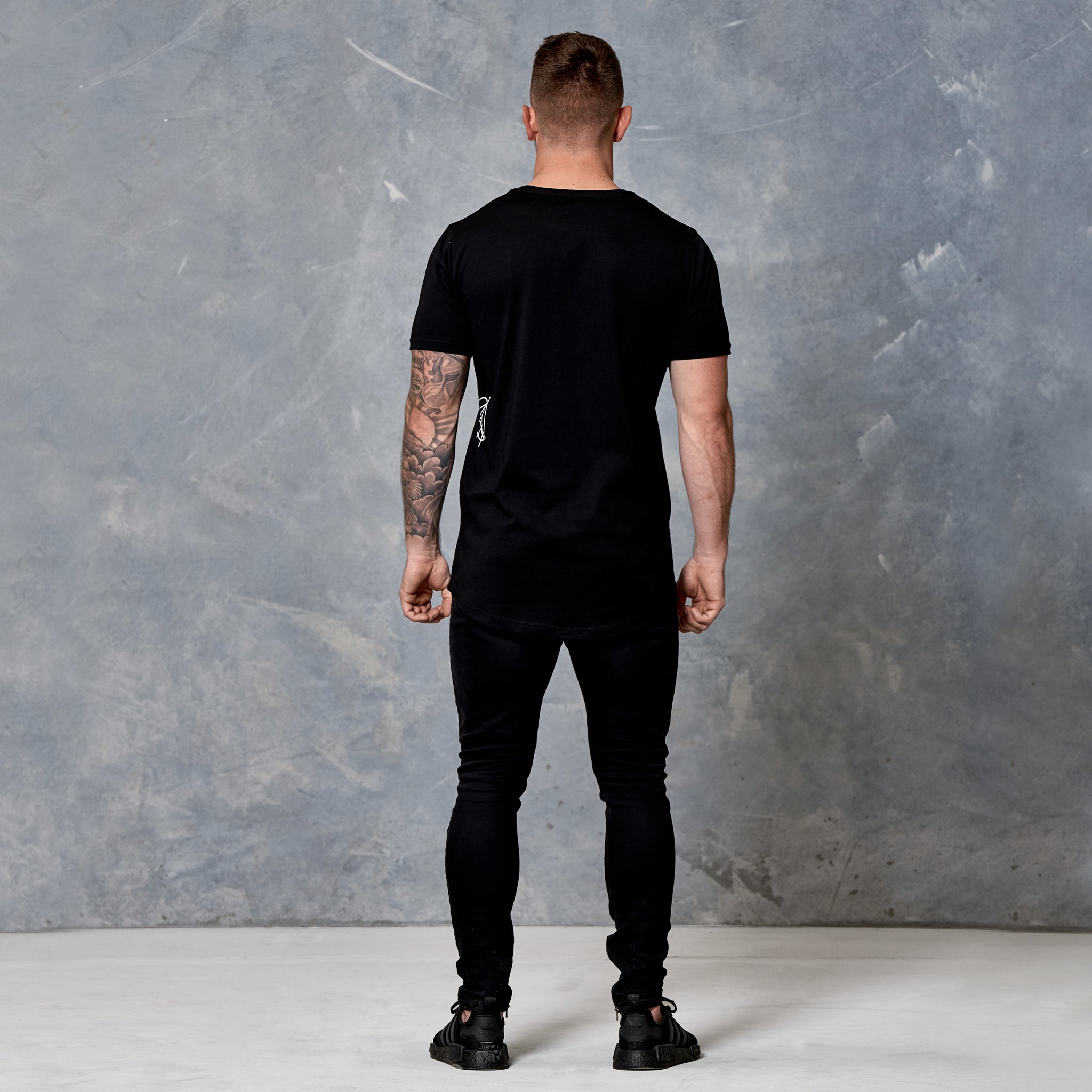 S2 Murdered Black Unfinished Business Curved Hem Tee