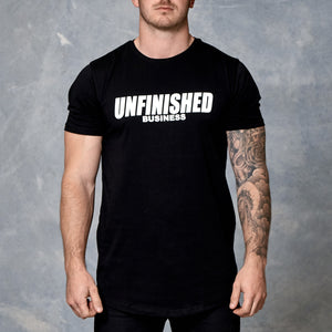 S2 Murdered Black Unfinished Business Curved Hem Tee